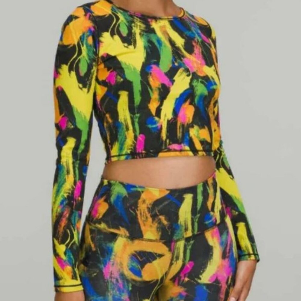 Lululemon Wunder Train Cropped Top and Leggings Set